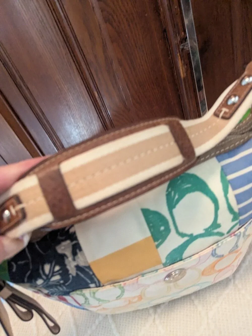Coach Vintage Y2K Hamptons Hobo Patchwork Shoulder Bag Style 10441